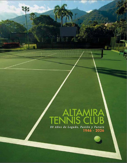 Portada del libro 80 aniversario del Altamira Tennis Club